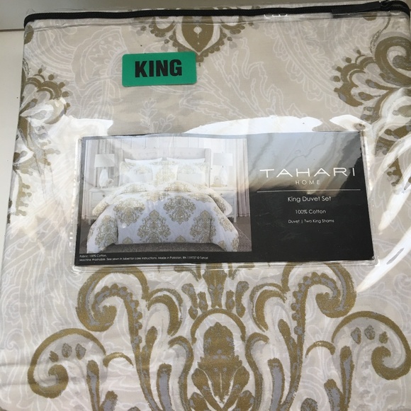 Tahari Bedding King Duvet Cover New Poshmark